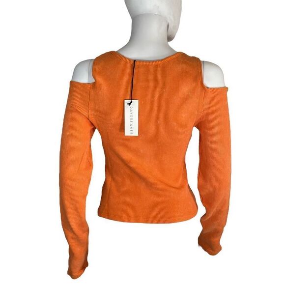 Daydreamer Women’s XL Cold Shoulder Long Sleeve Pullover Sweater NWT - Picture 4 of 7